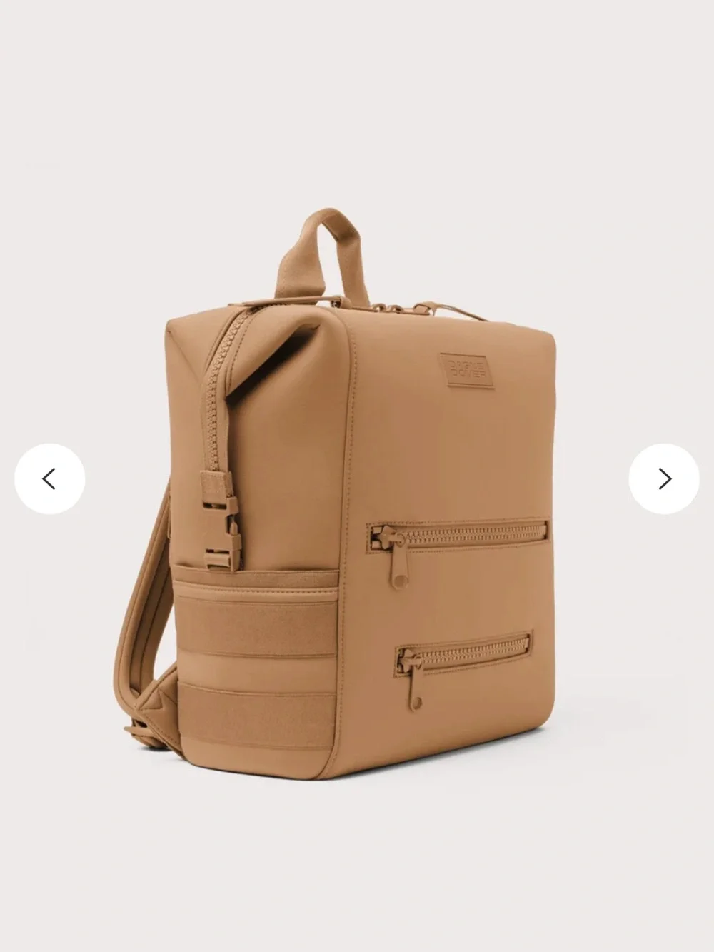 Dagne Dover Indi Large Diaper Tan Backpack - Sleek Everyday Bag